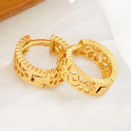 SHREE KRISHNA SHOPPING Gold-Plated Brass Earrings image 1