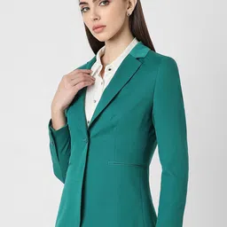 Van Heusen Woman Notched Lapel Collar Single-Breasted Formal Blazers image 3