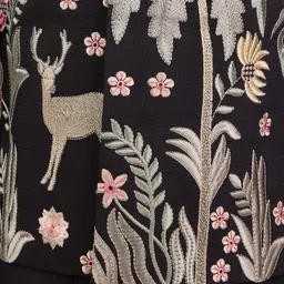 VASTRAMAY Kids Boys Silk Blend Embroidered Thread Work Kurta With Pyjamas image 4