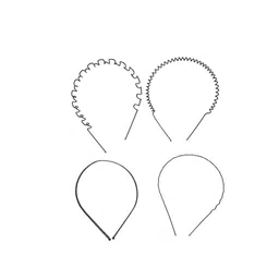 AccessHer Unisex Set Of 4 Zigzag Wave Hairbands image 2