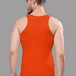 FBAR Men Pack Of 2 Round Neck Ribbed Cotton Gym Vest R-01-08 image 3