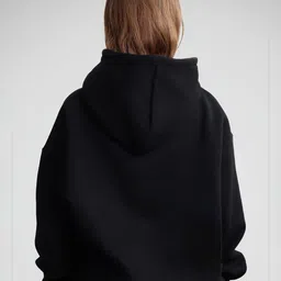 RAYACLOSET Women Oversize Typography Printed Hoodie Sweatshirt image 5