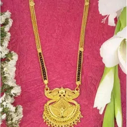 Ramdev Art Fashion Jwellery Brass Gold Plated Mangalsutra-image-76