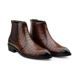 Bxxy Men Textured Hight Increasing Zipper Chelsea Boots image 2