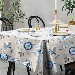Aura Grey Floral 6-Seater Table Cover-picture-43