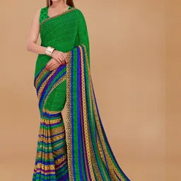 Moda Rapido Floral Poly Georgette Saree-picture-14