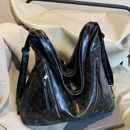 KPOP Women Solid Structured Shoulder Bag image 3