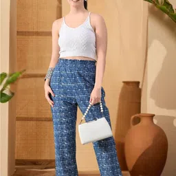 KALINI Women Printed Easy Wash Trousers-picture-31