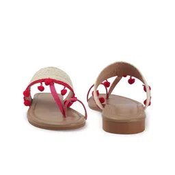 AVIVASTYLE Women Open Toe Flats with Bows image 4