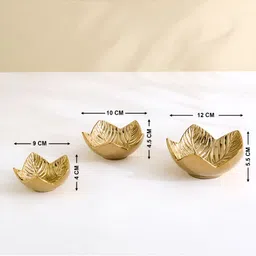 Home Centre Gold-Toned 3 Pieces Candle Holders image 3