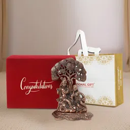 INTERNATIONAL GIFT Brown Radha Krishna Religious Idol Showpiece-picture-29