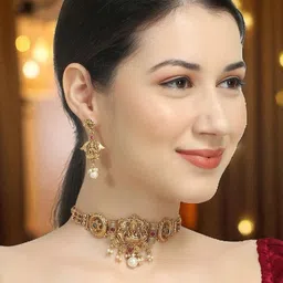 OOMPH Stone-Studded & Beaded Jewellery Set-picture-23