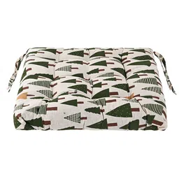 Kuber Industries Brown & Green 2 Pieces Checked & Printed Cotton Chair Pads image 4