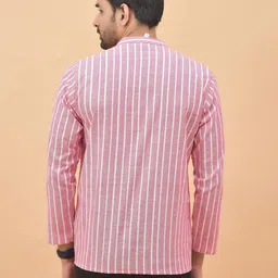 Anouk Rustic Men Striped Pure Cotton Kurta with Trouser image 2