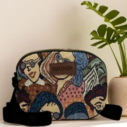 Anouk Printed Sling Bag with Tasselled-picture-15