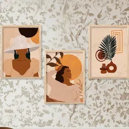 walllane Modern Wall Art With Frame Home Decor Wall Painting For Living Room Office Bedroom image 5