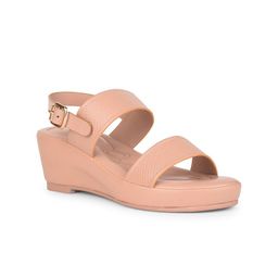 Liberty Women Textured PU Wedge Sandals-picture-8