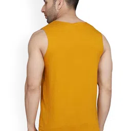 SLOWLORIS Pack Of 2 Graphic Printed Combed Cotton Gym Vests image 2