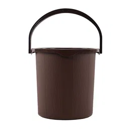 Kuber Industries Magnite Brown & Beige 2 Pieces Striped Bucket 25L image 5