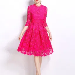 JC Collection Women Floral Fit & Flare Dress-picture-19