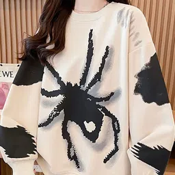 KPOP Women Printed Oversized Pullover Sweatshirt-picture-16