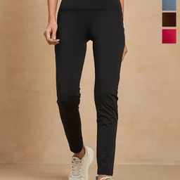 COLOR CAPITAL Women Pack of 4 Skin Fit Antimicrobial Tights-image-95