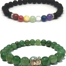 ARDLOR Set Of 2 Artificial Beaded Elasticated Bracelets-picture-22