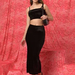 BAESD Shoulder Strap Neck Sleeveless Top With Skirt image 3