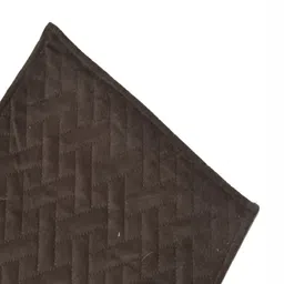 Myntra Elegant Homes Brown Quilted Velvet Table Runner image 4