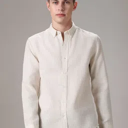 Banana Club Men Classic Slim Fit Semi Sheer Checked Casual Shirt-picture-37