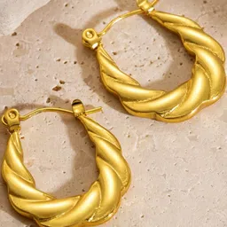 AKISON JEWELS Women Stainless Steel Contemporary Earrings-image-78