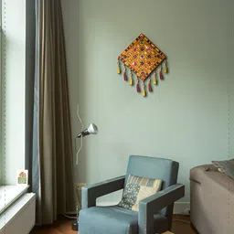 AURESSA Yellow & Red Textured Wall Hangings image 3