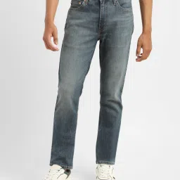 Men's 511 Blue Slim Fit Mid Rise Jeans-image-86