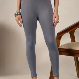 DIMPY GARMENTS Women Pack Of 2 Mid-Rise Pure Cotton Ankle-Length Leggings-picture-10