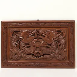 Exotic India Ethnic Motifs Matte Wall Hanging Decor - 23In image 5