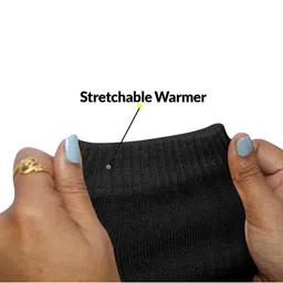 Infispace Unisex Pack Of 3 Ribbed Knit Design Knee-Length Leg Warmer Woollen Socks image 4