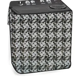 The Furnishing Tree Black PVC Washing Machine Covers-picture-22