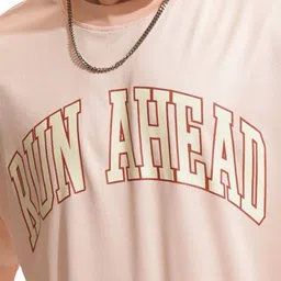 HIGHLANDER Men Typography Printed Round Neck Oversized T-shirt image 5