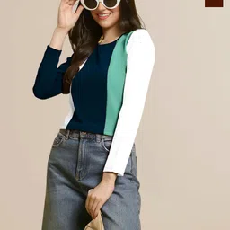 Mast & Harbour Women Pack Of 2 Puff Sleeve Peplum Top-picture-42