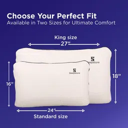 Sleepstore Set Of 4 White Cotton Pillows image 2