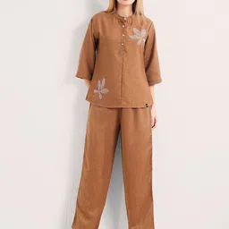 L&M Leisure and Moods Embroidered Top With Trousers Co-Ords-picture-23