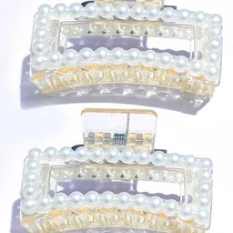 Lyphy Women Set of 2 Rectangular Shape Claw Clip-image-73