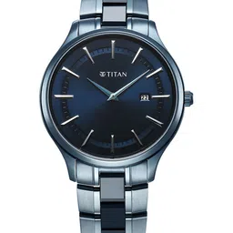 Titan Men Dial & Stainless Steel Bracelet Style Straps Analogue Watch 90142QD01-picture-44