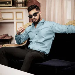 Foomer Standard Spread Collar Long Sleeves Regular Fit Shirt image 4