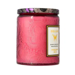 Myntra Elegant Homes Red & Red 1 pieces Jar Candle image 3