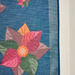 Moda Rapido Floral Linen Blend Handloom Saree image 2