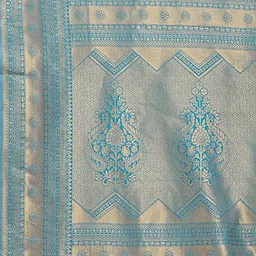 Mitera Ethnic Motifs Zari Banarasi Saree image 5