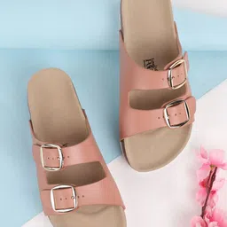 LOUD POUT Women Open Toe Flats with Buckles-picture-21