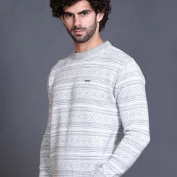 GODFREY Men Striped Woollen Pullover image 5