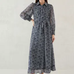 FEMMELLA Women Floral Printed Fit and Flare Midi Dress-picture-33